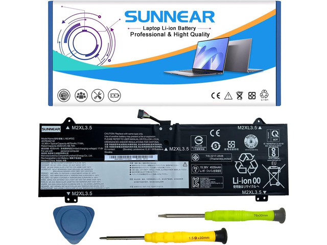 SUNNEAR L19C4PDC Laptop Battery Compatible with Lenovo Ideapad Yoga 7-14ITL5 7-15ITL5 Series Notebook 5B10Z26482 L19L4PDC 5B10Z26485 L19M4PDC...