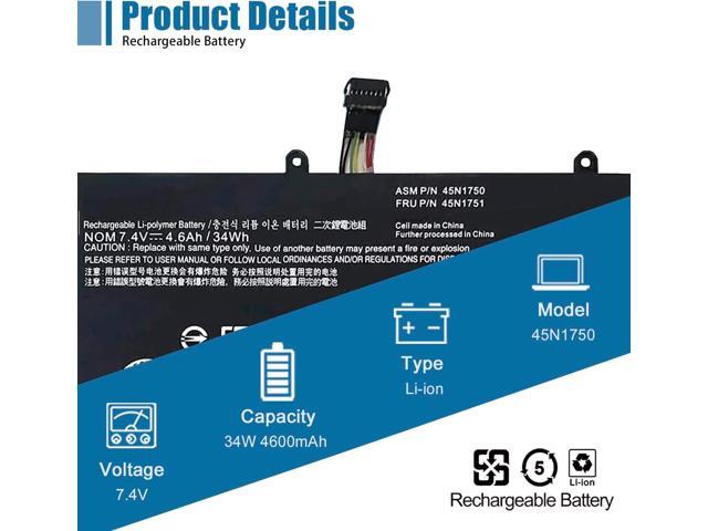 45N1750 45N1748 Laptop Battery Compatible with Lenovo ThinkPad Yoga 11E/ Yoga 11E Chromebook Series Notebook 45N1748 45N1749 45N1751 7.4V 34W...