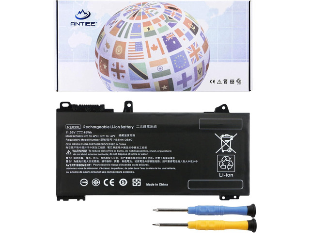 ANTIEE RE03XL Laptop Battery for HP ProBook 430 440 445 450 455R G6 430 440 445 450 G7 ZHAN 66 Pro 13 G2 14 G2 14 G3 15 G2 Series L32656-002...