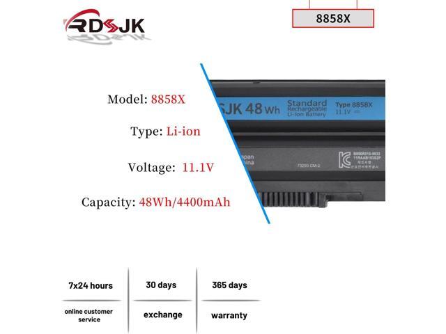 8858X T54FJ M5Y0X 48Wh Laptop Battery for Dell Inspiron 14R 5420 15R 5520 17R 7720 4420 4520 4720 5525 5720 7420 7520 Latitude E5420 E5430 E5520...