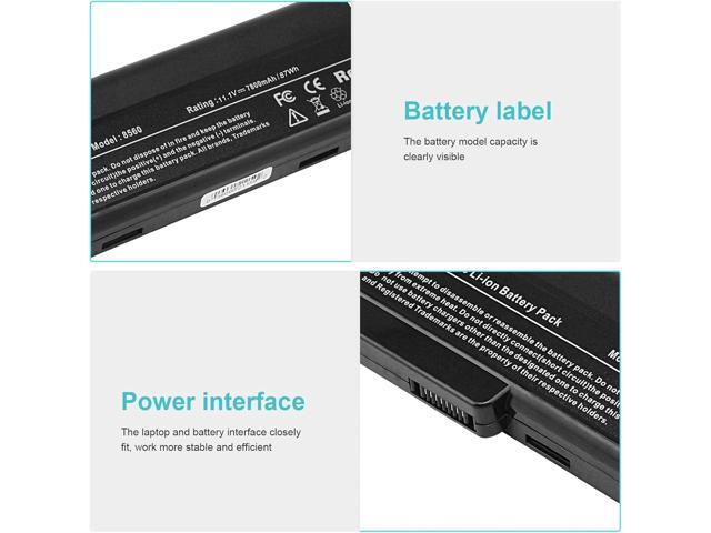 87Wh!! 628668-001 CC06 Battery for HP 628664-001 628666-001 CC09 CC06XL EliteBook 8460p 8460w 8470p 8470w 8560p 8570p ProBook 6360b 6460b 6465b...