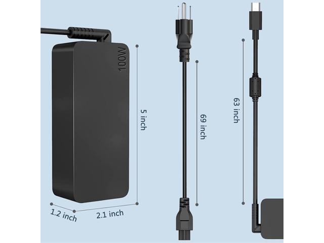 100W Universal USB-C Power Adapter Fast Charger, Compatible with Mac Book Pro/Air 16, 15, 14, 13 Inch,Mac Book Air 13 Inch 2021 2020 2019 2018,iPad...