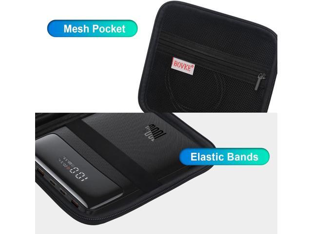 BOVKE Hard Carrying Case for Baseus 100W Blade USB C Portable Laptop Charger, Super Fast Charging Power Bank for Laptop Phone, Mesh Pocket for...