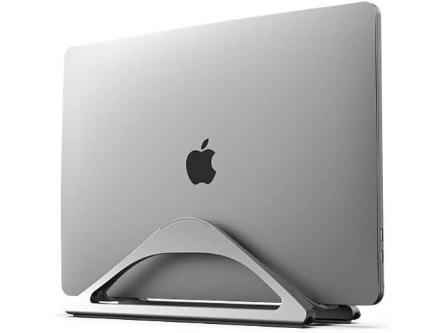 HumanCentric Vertical Laptop Stand for Desks (Space Gray) Adjustable Holder to Dock Apple MacBook, MacBook Pro, and Other Laptops to Organize...