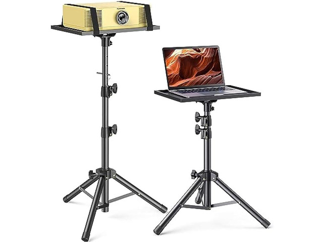 Amada Tall Projector Tripod Stand for 26in to 51in, Foldable Laptop Tripod Stand, Height Adjustable Projector Stand, Portable Outdoor Projector...