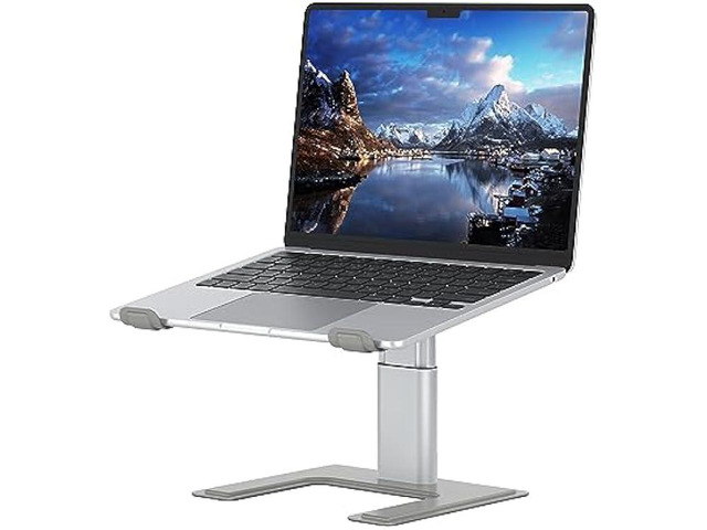 ALASHI Laptop Stand for Desk, Computer Stand Adjustable Height, Ergonomic Notebook Laptop Riser, Aluminum Metal Holder Compatible with 10 to 17.3...