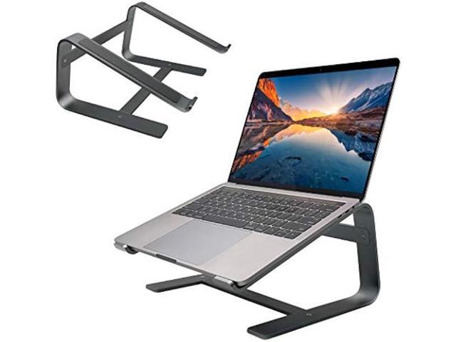 Macally Aluminum Laptop Stand for Desk - Works with all Macbook /Pro/Air & Laptops between 10 to 17.3 - Sleek and Sturdy Laptop Riser - (ASTANDSG),.