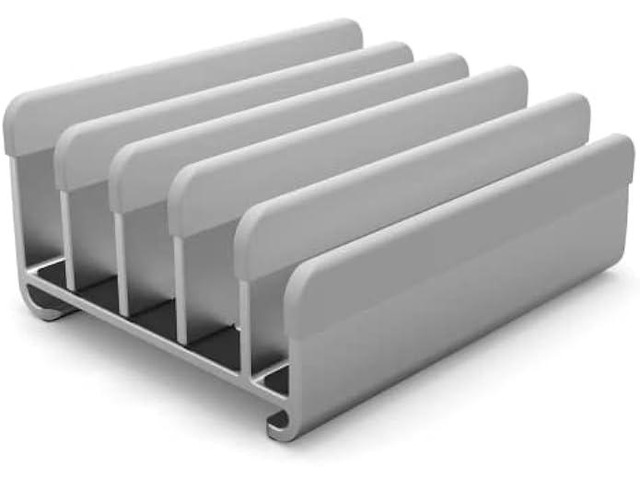 Elestoria Multiple Laptop Holder Vertical Adjustable Laptop Vertical Stand Holds 5 Devices, Fits All MacBooks Laptops Tablets and Mobiles (up to...