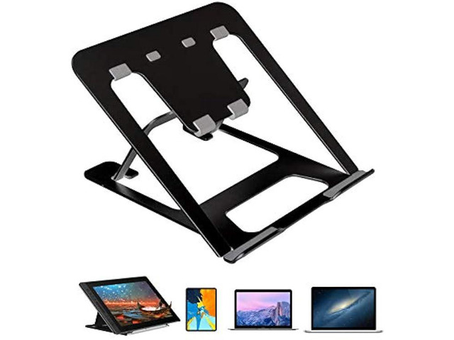 Adjustable Drawing Tablet Stand Drawing Pen Display Aluminum Ventilated Stand Holder for Wacom One, Cintiq 13/16, XP-Pen Artist 12/13.3/15.6 and...