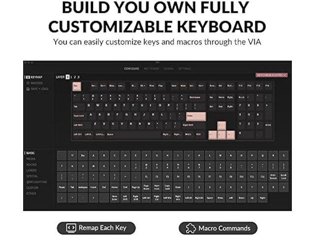 Keychron K10 Pro Wireless Custom Mechanical Keyboard, Full-Size QMK/VIA Programmable Bluetooth/Wired White Backlight with Hot-swappable Keychron K...