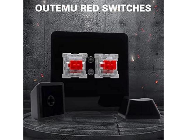 BTXETUEL NONO OSU keypad 2-Key Red axis Gaming USB Keyboard,Hotswap Mechanical Keyboard,Mini Mechanica RGB keypad for macros and Rhythm Games.