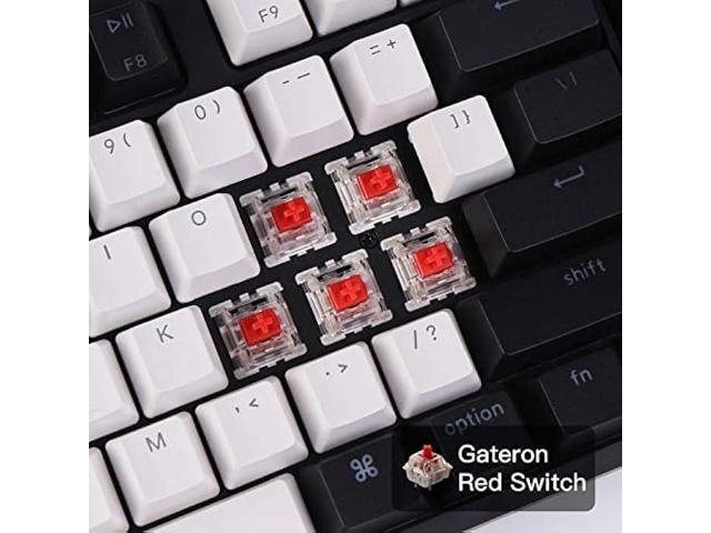 Keychron C1 Mac Layout Wired Mechanical Keyboard, Gateron G Pro Red Switch, Tenkeyless 87 Keys ABS keycaps Computer Keyboard for Windows PC Laptop,...