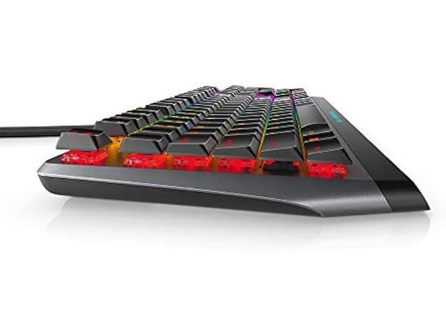 Alienware Low-Profile RGB Gaming Keyboard AW510K: Alienfx Per Key RGB LED - Media CONTROLS & USB Passthrough - Cherry MX Low Profile Red Switches