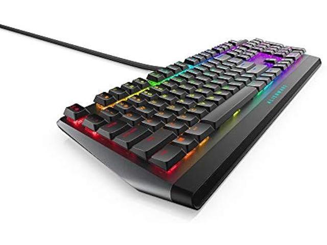 Alienware Low-Profile RGB Gaming Keyboard AW510K: Alienfx Per Key RGB LED - Media CONTROLS & USB Passthrough - Cherry MX Low Profile Red Switches