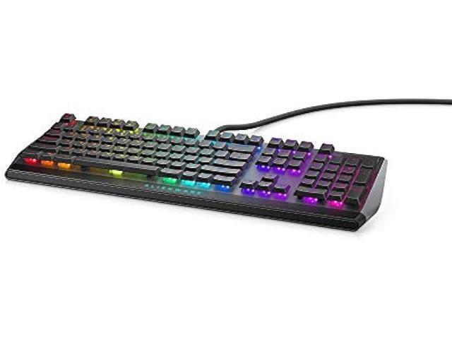 Alienware Low-Profile RGB Gaming Keyboard AW510K: Alienfx Per Key RGB LED - Media CONTROLS & USB Passthrough - Cherry MX Low Profile Red Switches