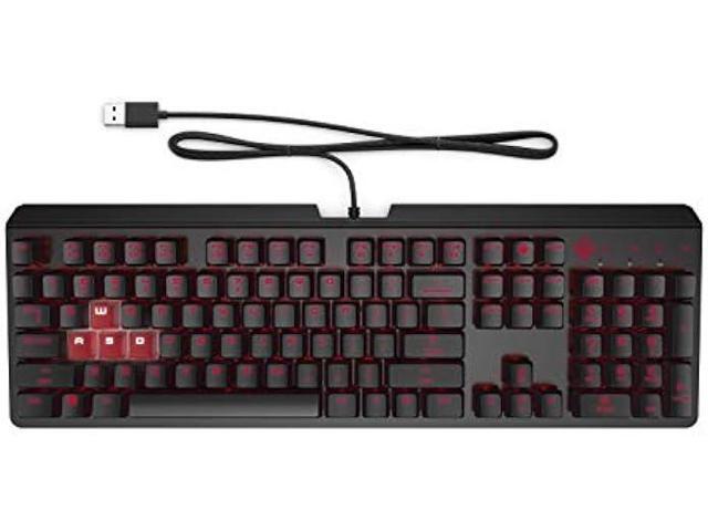 OMEN Encoder Customizable Mechanical Gaming Keyboard with Cherry MX Red Keys, Full N-Key Rollover, LED Backlit, USB (6YW76AA)