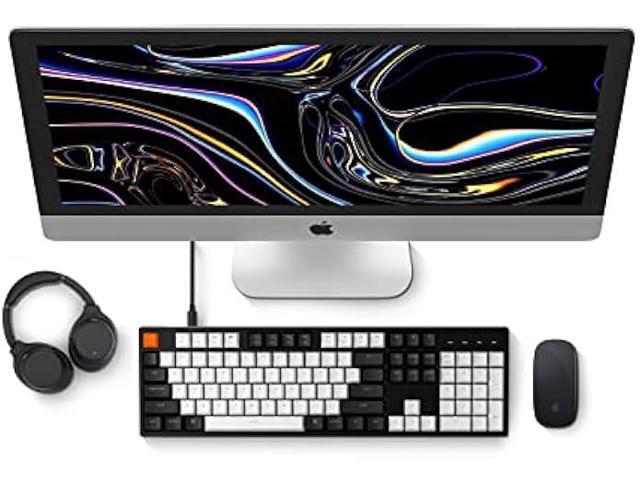 Keychron C2 Full Size Wired Mechanical Keyboard for Mac, Hot-swappable, Gateron G Pro Brown Switch, White Backlight, 104 Keys ABS keycaps Gaming...