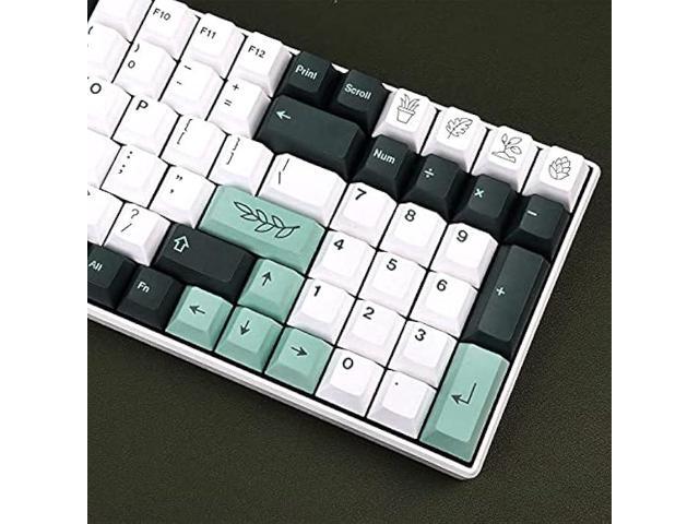 141 Keys Botanical Keycaps Cherry Profile Dye Sub PBT Keycaps Set Fit for 61/64/68/84/87/96/104/108 Cherry Mx Switches Mechanical Gaming Keyboard