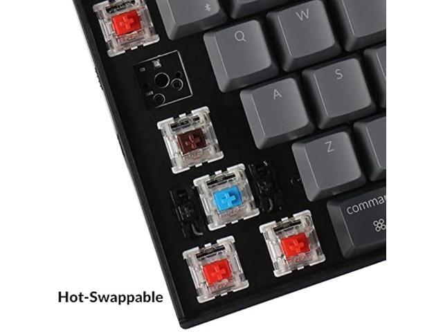 Keychron K10 Wireless Mechanical Gaming Keyboard, Hot-Swappable 104 Keys Full Size Gateron G Pro Brown Switch, White LED Backlight USB-C Wired...