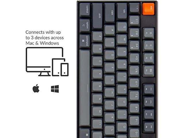 Keychron K10 Wireless Mechanical Gaming Keyboard, Hot-Swappable 104 Keys Full Size Gateron G Pro Brown Switch, White LED Backlight USB-C Wired...