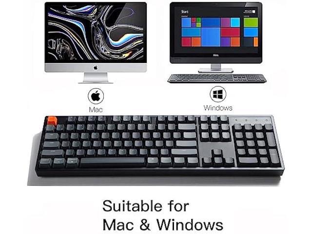 Keychron K10 Full Size Wireless Gaming Mechanical Keyboard, 104 Keys RGB LED Backlight N-Key Rollover with Gateron G Pro Red Switch,...