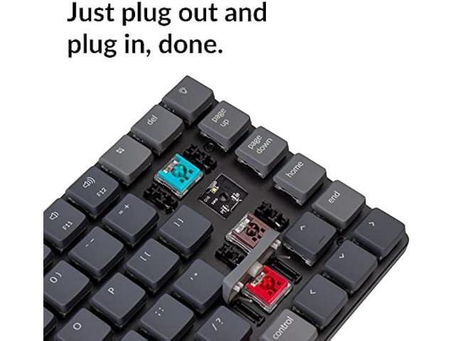 Keychron K3 Ultra-Slim 75% Layout RGB Backlit Wireless Bluetooth/Wired USB Mechanical Keyboard, Hot-Swappable Low-Profile Keychron Optical Brown...