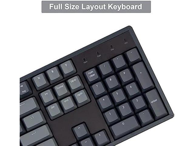 Keychron K10 Full Size Wireless Gaming Mechanical Keyboard, 104 Keys RGB LED Backlight N-Key Rollover with Gateron G Pro Red Switch,...