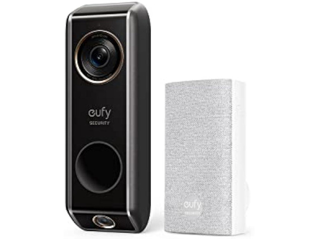 eufy Security Video Doorbell (Wired) S330 with Chime, Dual Cam, Delivery Guard, Security Camera, 2K with HDR, No Monthly Fee, 16-24V, 30VA,...