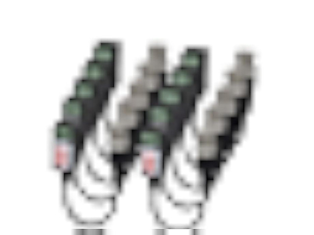 TJMD Video Balun Connectors 8 Pairs Cat5 HD Mini CCTV BNC Passive Video Balun Transceiver Cable for BNC Male Cable via CAT5/5E/6 Twisted Pair...