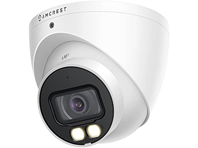 Amcrest Analog 5MP NightColor Outdoor Security Camera, Turret 5MP @ 25fps, CCTV-Coax-BNC, 131ft Full Color Night Vision, Mic, 112° FOV (Not an IP...