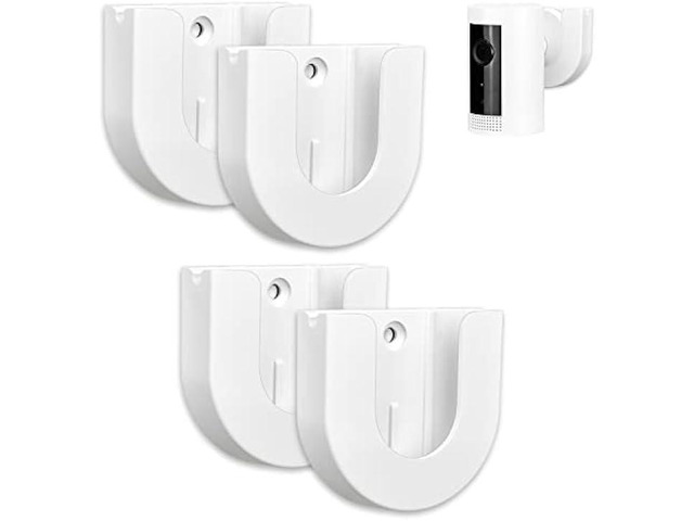 4 Pack Adhesive Wall Mount for Ring Indoor Cam, Strong VHB Stick On - Easy to Install, No Tools Needed, No Mess, No Drilling, Strong Adhesive...