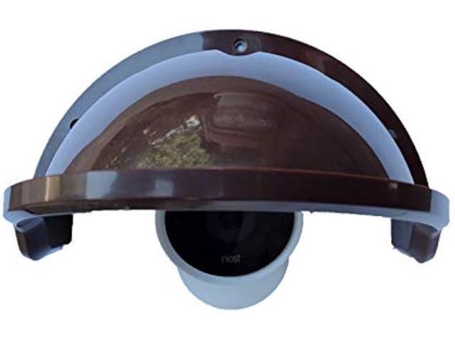 Universal Sunshade Rainshade Camera Cover Shield for Outdoor Nest/Nest IQ Camera - Coffee