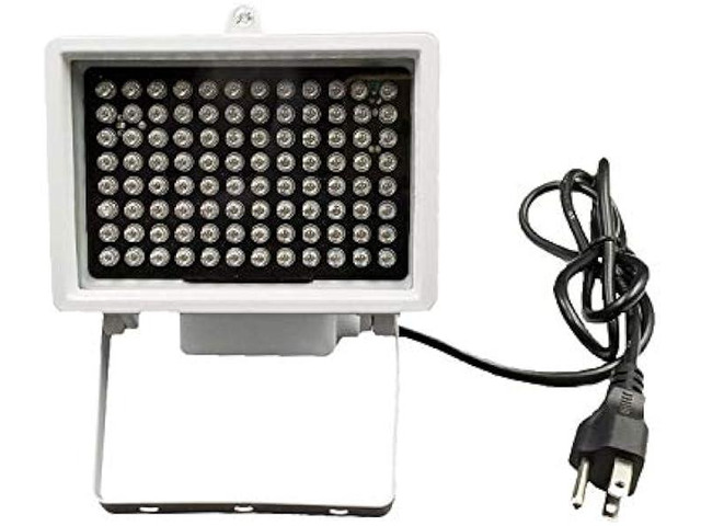 DMetric IR Illuminator, AC 110V - 220V 850nm Infrared 96 LED Night Vision Waterproof Lamp for Indoor Outdoor Security CCTV Camera, Long Range 80m...