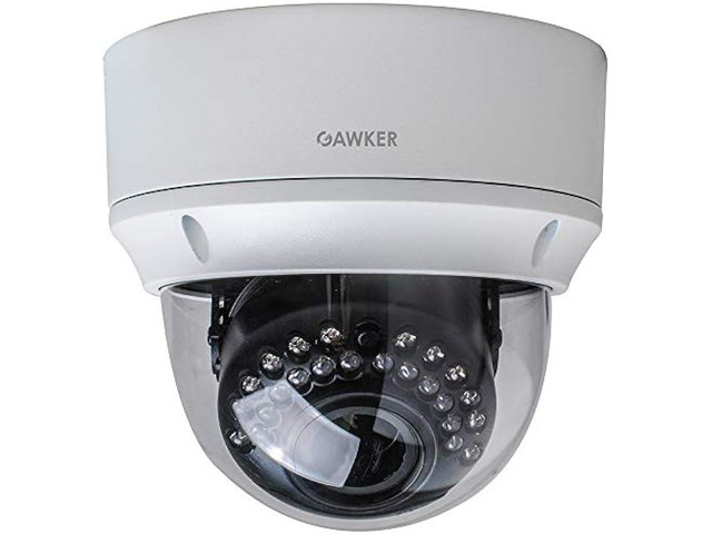 Gawker G1083PDIR Dome CCTV Security Camera, 1080P HD-TVI/AHD/CVI and CVBS(Default) Video Out switchable, True Day & Night, IP66 Vandal Proof,...