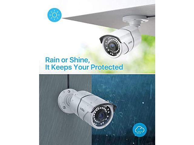 ZOSI 1080p H.265+ Security Camera System for Home, 5MP Lite 8 Channel CCTV DVR and 8 x 1080p Weatherproof Bullet Cameras Outdoor Indoor with 120ft...