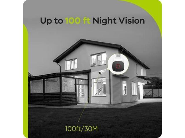 SANNCE [] 1080P 4Pack Wired Home Security Camera with 100ft EXIR Night Vision, IP66 Waterproof Outdoor Indoor Bullet Cameras for CCTV DVR