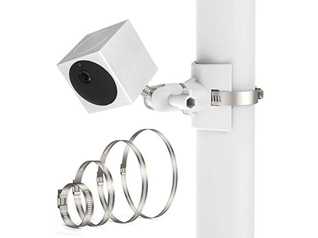 Pole Mounting Bracket for Wyze Cam Outdoor & V3,Adjustable Wall Mount for Wyze Camera Outdoor Indoor Wire-Free Smart Home Camera System,Applicable...
