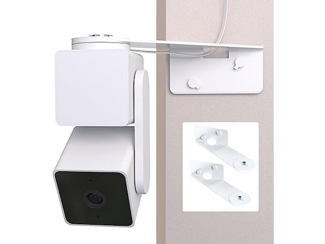 Zwolf Outside Corner Wall Mount Bracket for Wyze Cam Pan V3, Make Cam Pan V3 Cover Both Sides of The House 270 Degrees, Maximizing Coverage Reduce...