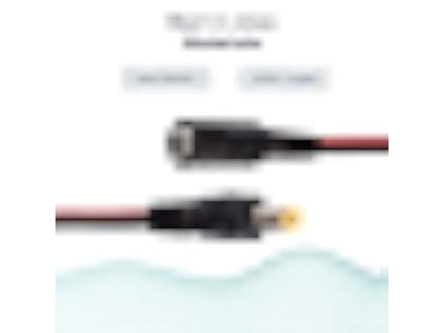 GESS Technologies 20 Pairs DC Power Pigtail Cable Wire Plug 18AWG Pure Copper 2.1mm x 5.5mm 12V 5A Male & Female Connectors for Security CCTV...
