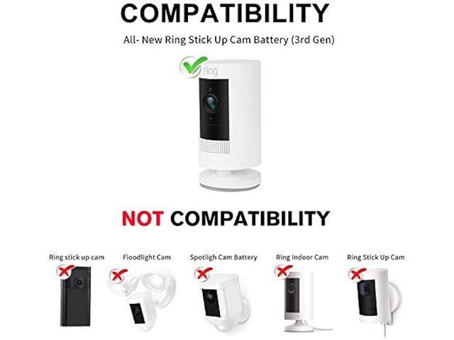 ALERTCAM Power Adapter for Ring Stick Up Cam Battery(3rd Gen), with 30ft/9m Weatherproof Outdoor Cable Continuously Charge Your Camera, No Need to...