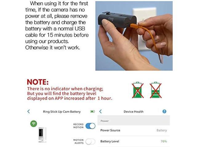 2Pack Power Adapter for Ring Stick Up Cam Battery(3rd Gen), with 30ft/9m Weatherproof Outdoor Cable Continuously Charge Your Camera, No Need to...