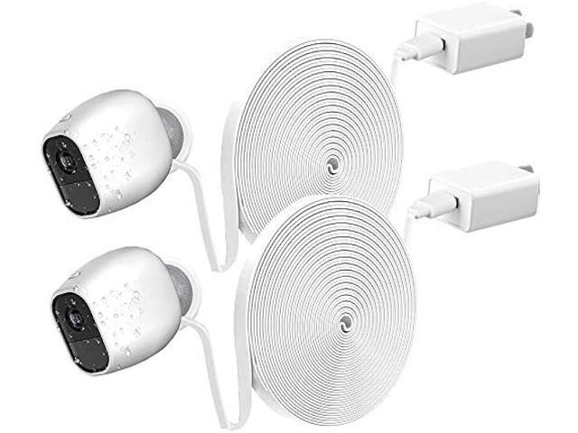 Arlo Cord, 2-Pack 10 Feet Arlo Power Charging Cable and Charger for Arlo Pro & Pro 2 and Arlo Go, Weatherproof Outdoor Indoor, Solved The Need to...