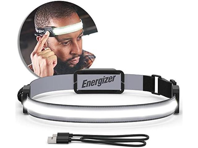 Energizer Headlamp Rechargeable S400, LED WideBeam Head Light, IPX4 Water Resistant Ultra Bright Headlamps for Camping, Outdoors, Emergency Power.