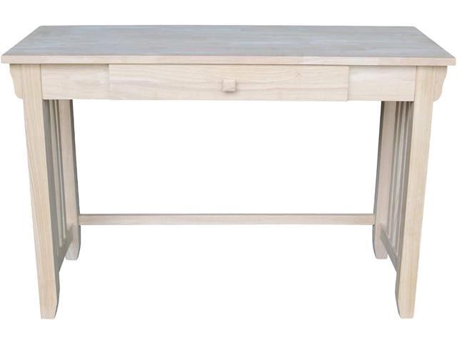 IC International Concepts Mission Drawer Desk, Unfinished