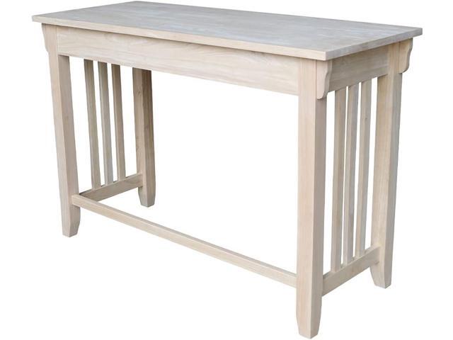 IC International Concepts Mission Drawer Desk, Unfinished