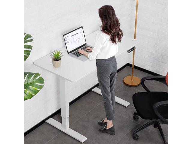 KORGOL Electric Standing Desk 48 x 24 Inches Adjustable Height Sit Stand Up Desk for Home Office Computer Desk with 2 USB Ports 3 AC Power Outlets...