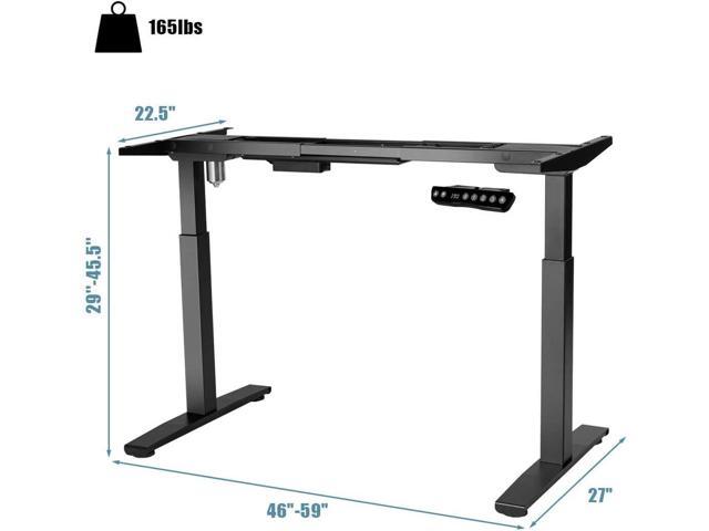 Tangkula Electric Standing Desk Frame, Height & Width Adjustable Motorized Sit Stand Desk Base, Ergonomic Single Motor Stand Up Workstation...