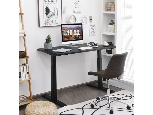 Tangkula Electric Standing Desk Frame, Height & Width Adjustable Motorized Sit Stand Desk Base, Ergonomic Single Motor Stand Up Workstation...