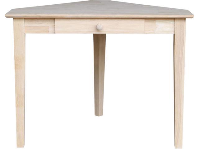 IC International Concepts Corner Computer Desk, Unfinished