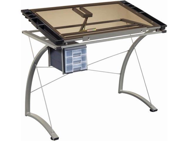Coaster Home Furnishings CO-800986 Drafting Desk, 41 W x 24 D x 32 H, Chrome